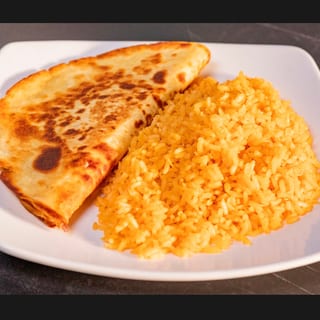 Cheese Quesadilla & Rice