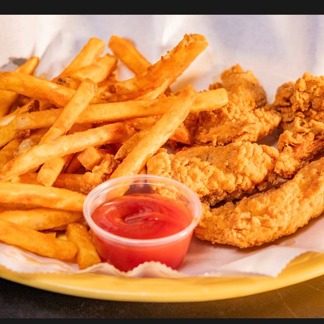 Chicken Tenders & French Fries.