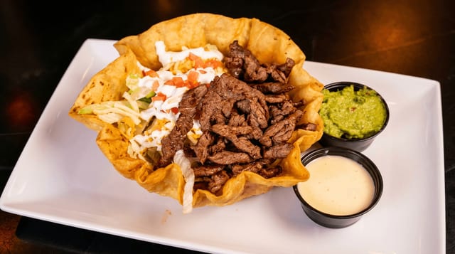 Steak Taco Salad.
