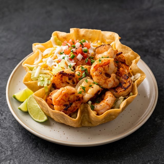 Shrimp Taco Salad.