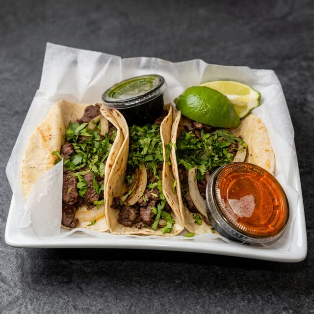 Tacos de Carne Asada.