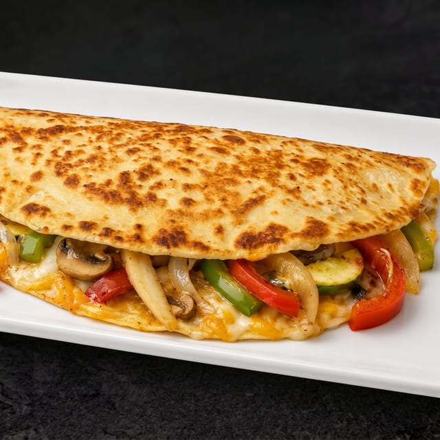Veggie Quesadilla.